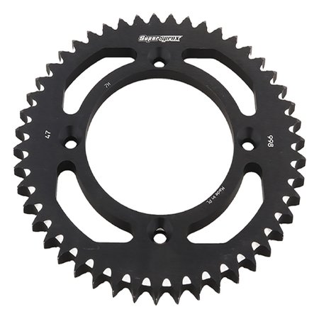 SUPERSPROX Black Aluminum Sprocket For Suzuki RM80 1986-1991, RM100 2003 RAL-998-47-BLK